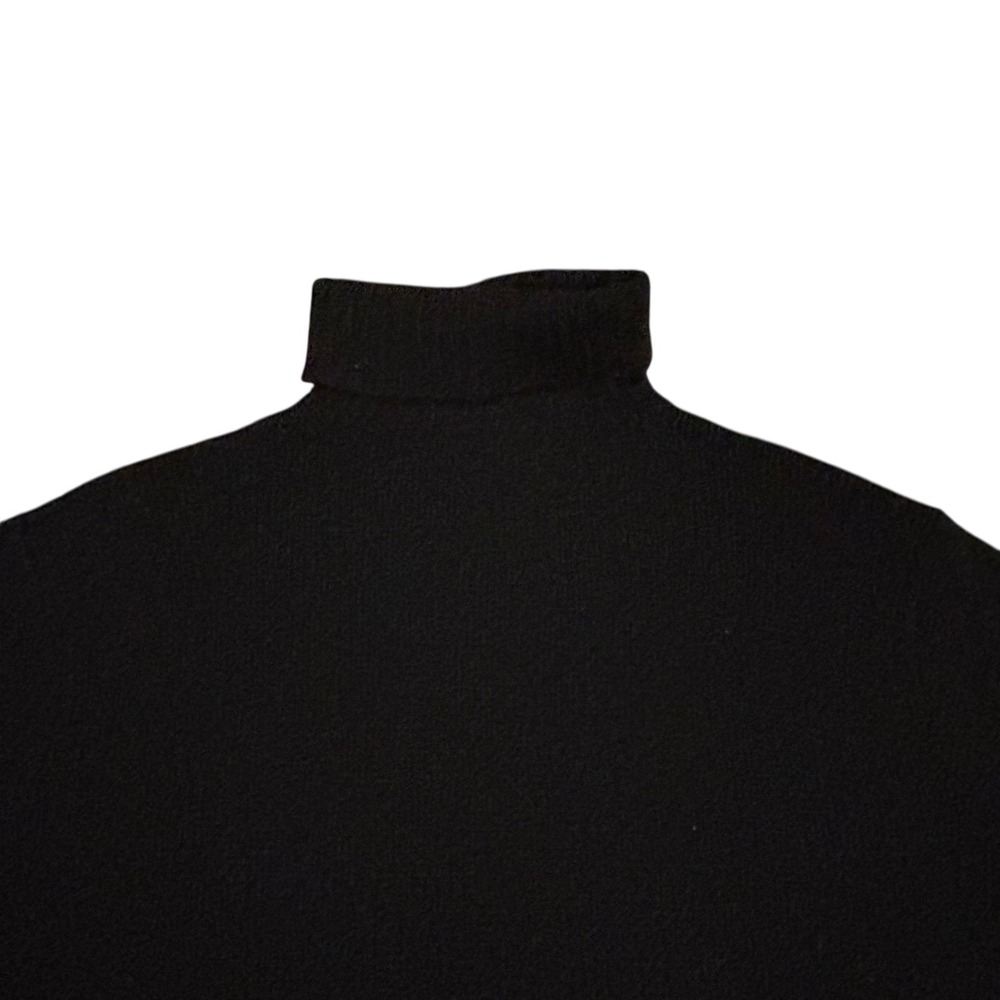 Polo by Ralph Lauren Men's Black Lambswool Turtle Neck Sweater Dog XXL Vintage - Picture 7 of 10